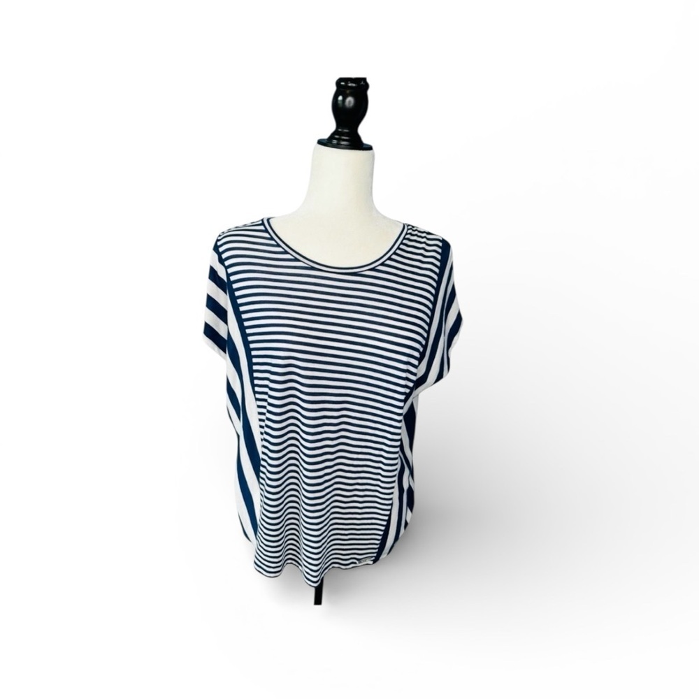 MICHAEL Michael Kohrs Blouse Blue and White Size XS